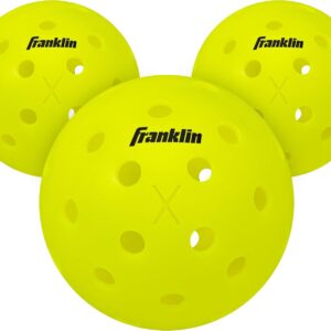 franklin sports x 40 outdoor pickleballs official ball of usa pickleball, app tour + us open regulation size