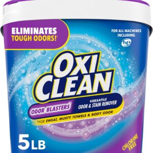 oxiclean odor blasters versatile odor and laundry stain remover powder, 5 lb