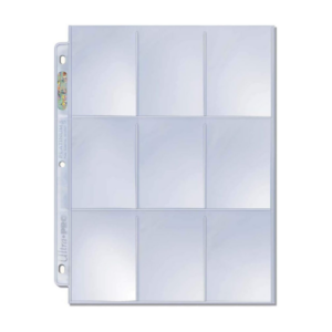 ultra pro platinum series 9 pocket pages (50 ct.) card sleeves binder sheets for trading, sports, and gaming cards archival safe